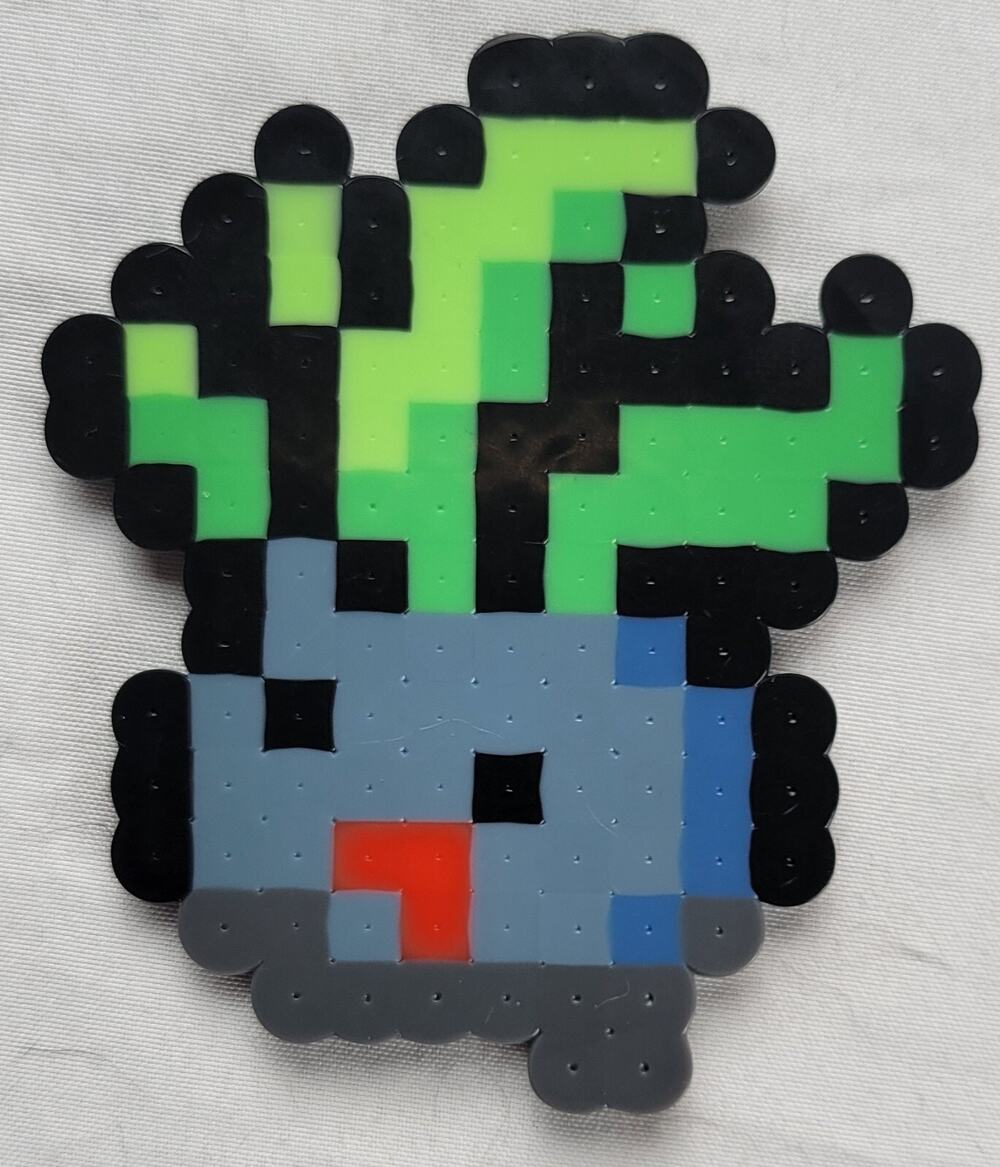 Oddish Menu Icon Pokemon Perler Bead Pixel Art